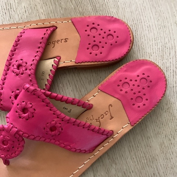 Jack Rogers flat sandals fuchsia size 8 m Summer vacation - Picture 8 of 10